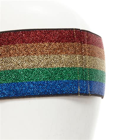 rainbow gucci watch|Gucci rainbow headband.